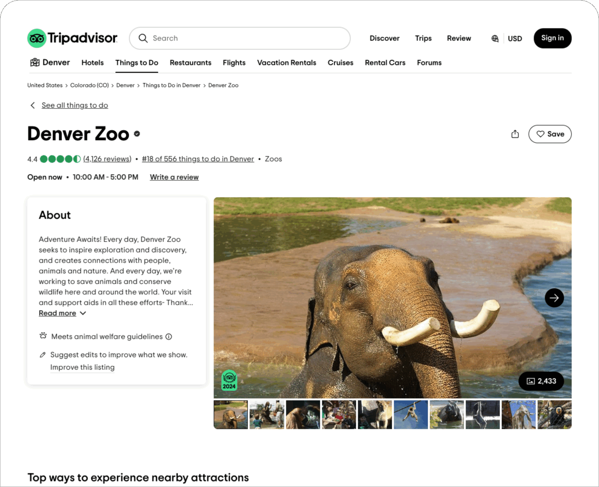 ADVICE ON USING SITES LIKE TRIPADVISOR OR VIATOR visual data 5